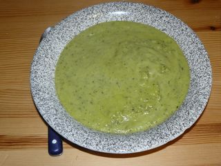 Soupe de courgettes, kiri ou boursin.
